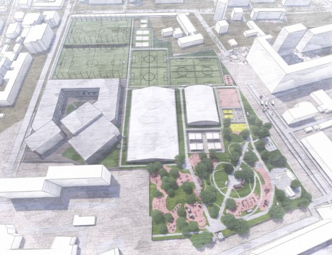 Территория парка "Крылья советов"