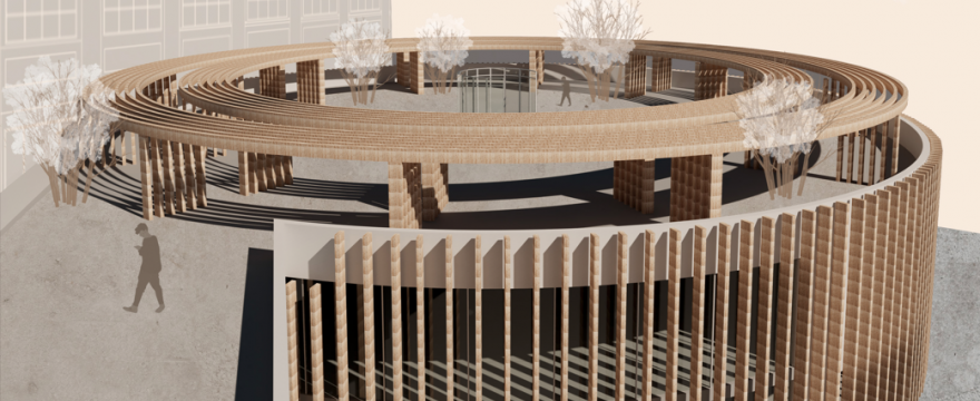 Наземный паркинг на территории бизнес-парка