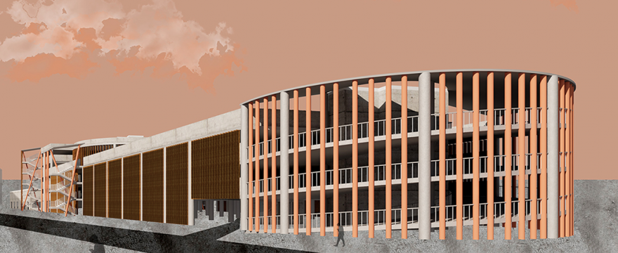 Наземный паркинг у метро